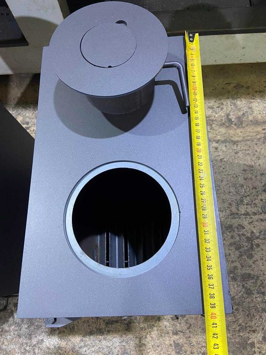 Уцінка-35% ПІЧ БУРЖУЙКА 30 м2 5мм з дожигом дві тяги пічка печка