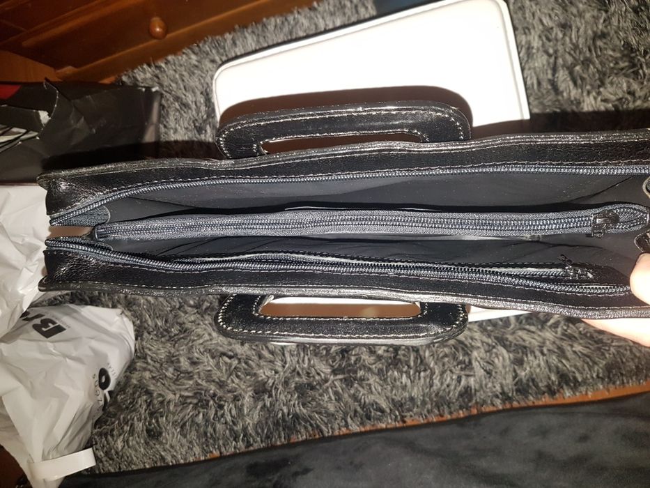 Mala e porta documentos Casa das Peles NOVOS