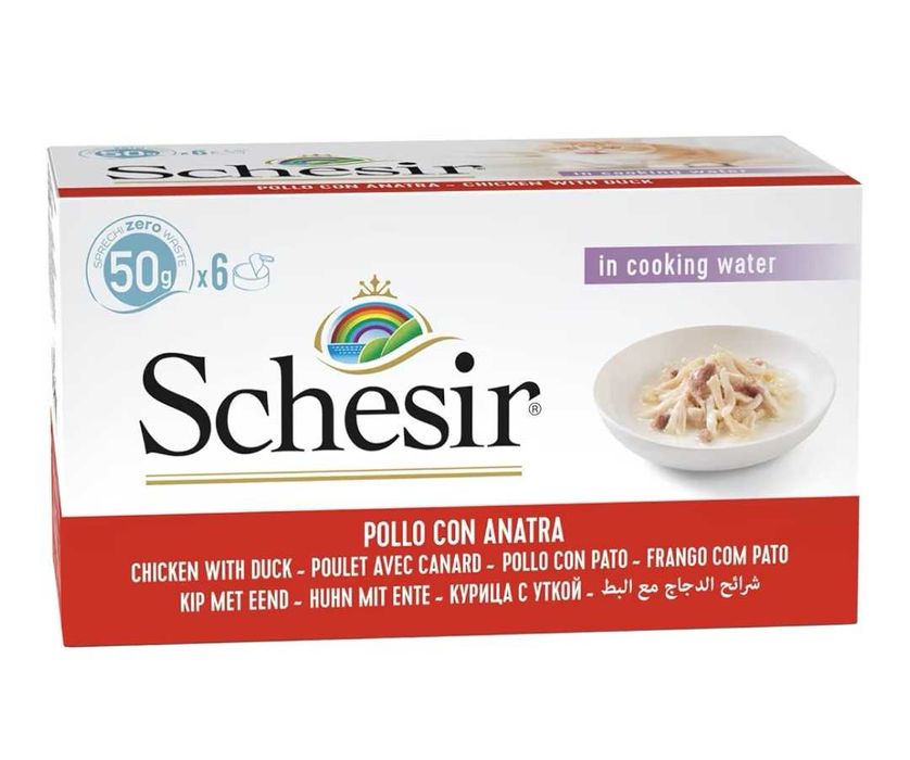 40x Schesir karma dla kota filetówka