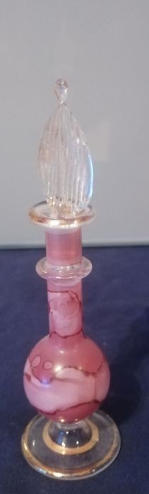 Frasco de perfume Egípcio - vidro soprado (antigo anos 40/50)
