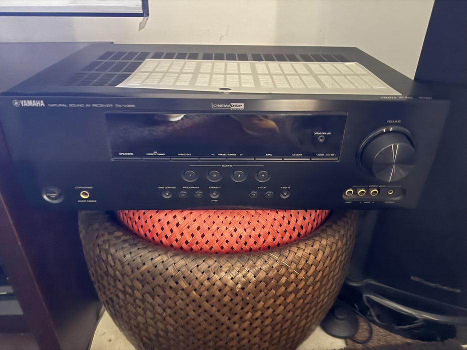 Sistema surroumd 5.1 yamaha com colunas wharfdale