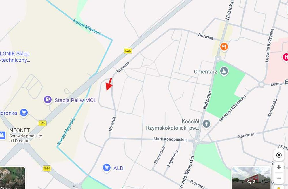 Garaż 21 m2 przy ulicy Norwida w Działdowie
