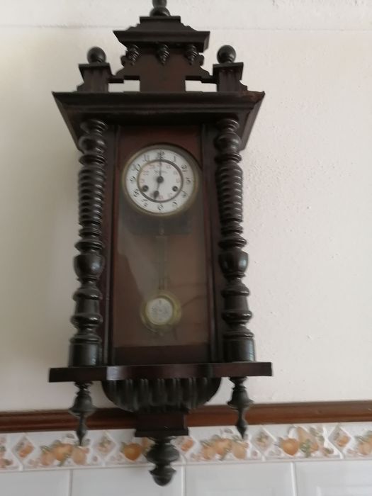 antigo relógio de pendulo, ler descrição