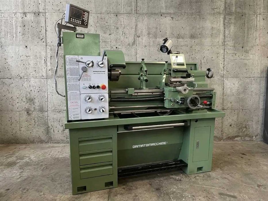 Універсальний токарний верстат Damatomacchine Multitech 910.38 Plus Dro Виробництво Італія токарный станок, токарно-гвинторізний, токарно-винторезный