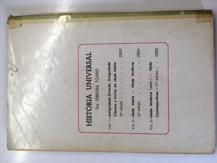 Livro - História Universal (Ferreira Torres)