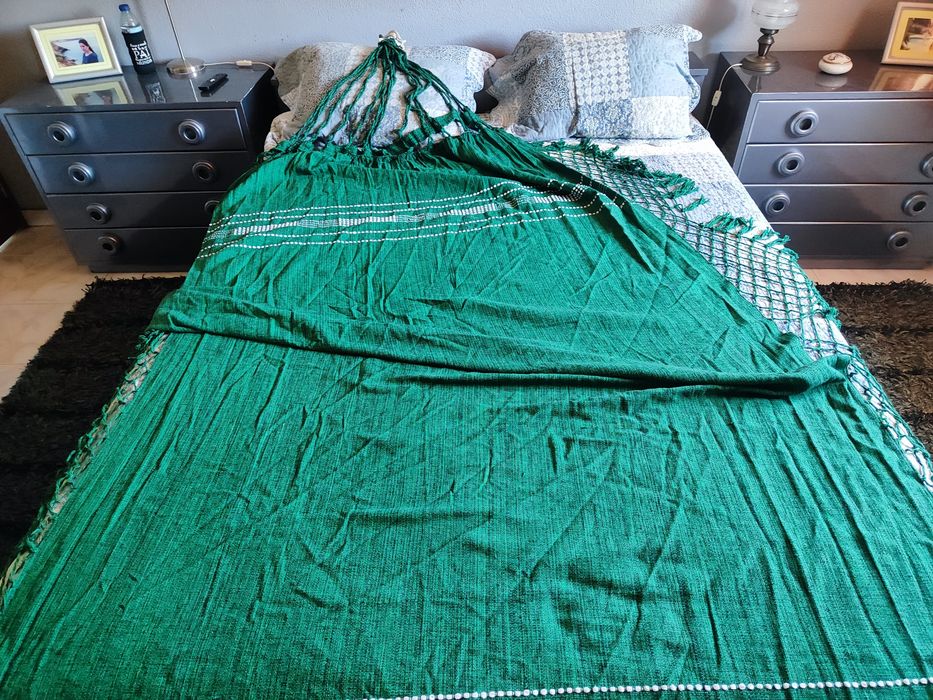 Cama de rede em tecido
