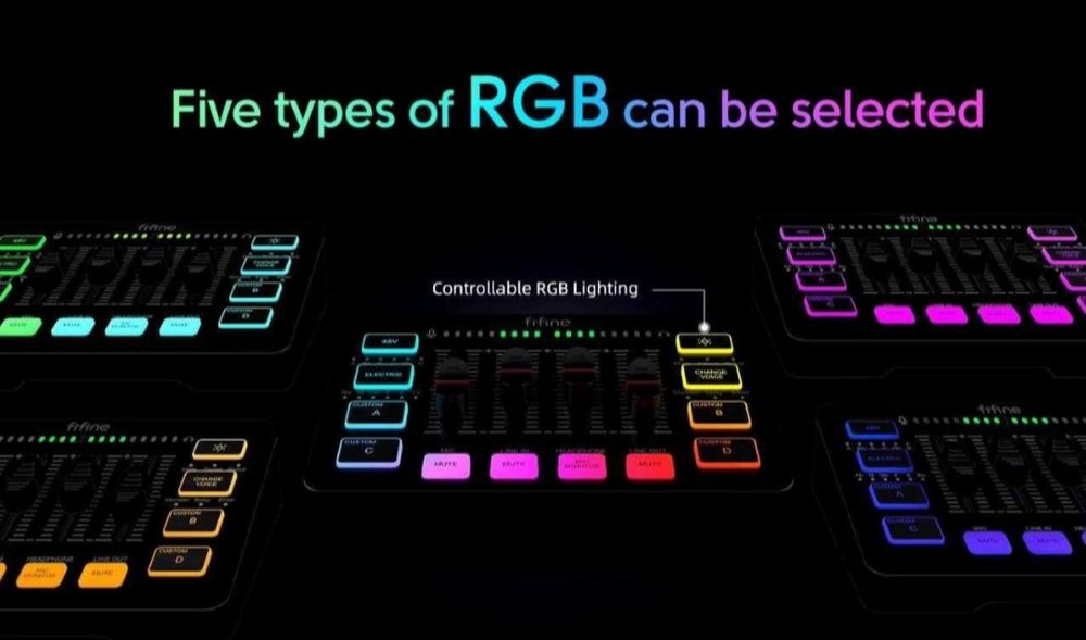 Ігровий аудіо мікшер FIFINE AMPLIGAME SC3 Black White нові