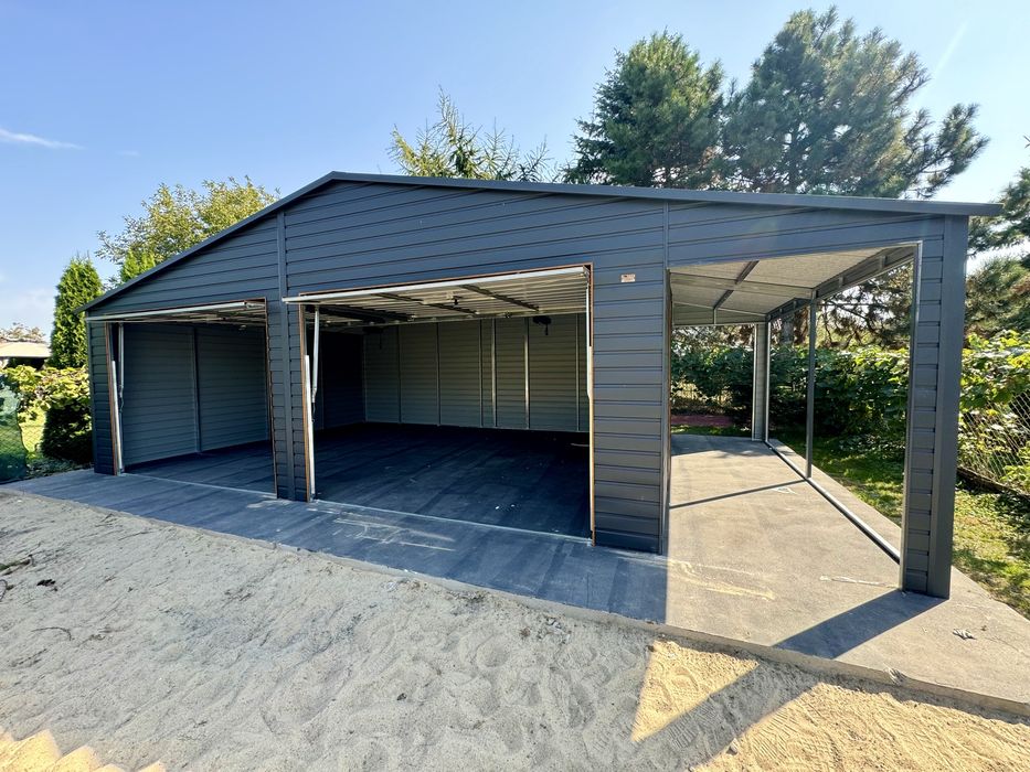 Garaz blaszany 9x6 profil ocynk