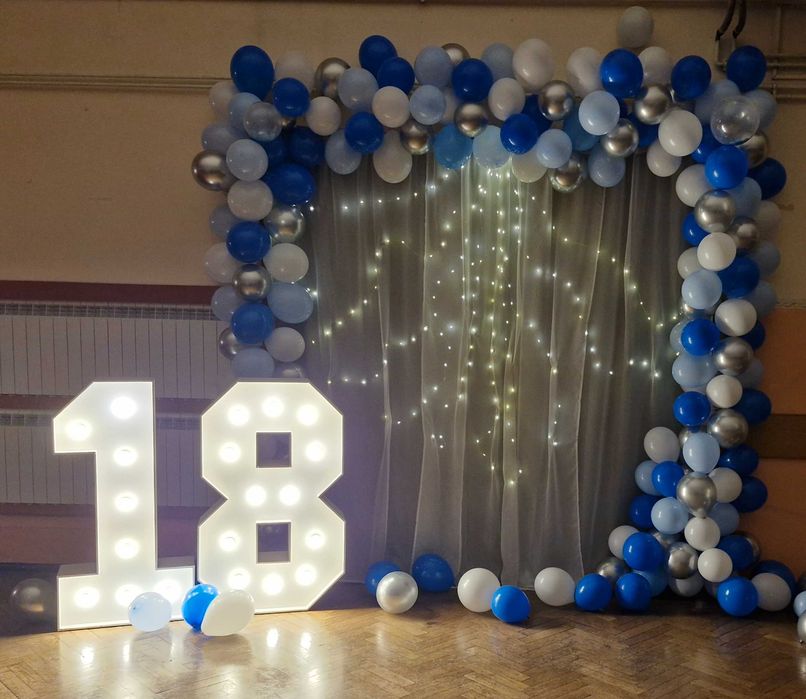 Cyfry 18 led na urodziny