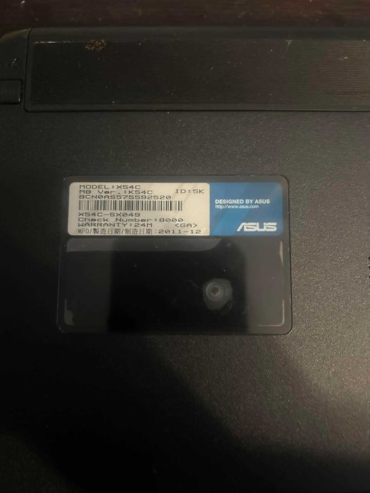 Laptop Asus X54C