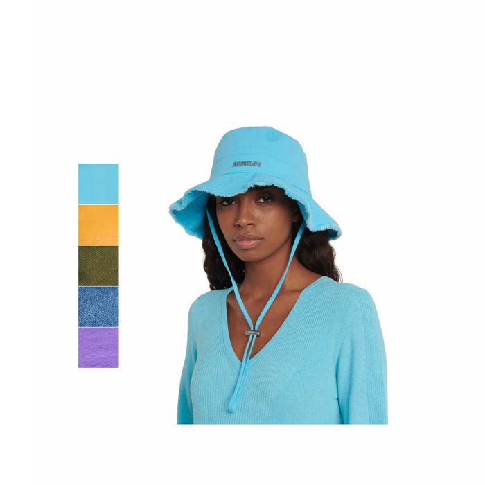 Панама Jacquemus Le Bob Artichaut Blue \ Yellow \ Olive \ Denim \ Purple
