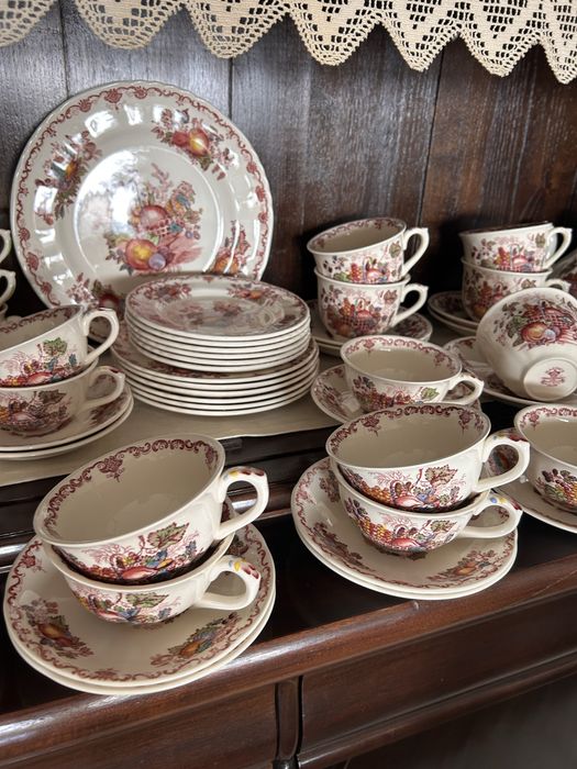 Serviço Masons England – Fruit Basket – Conjunto Completo – Porcelana Inglesa
