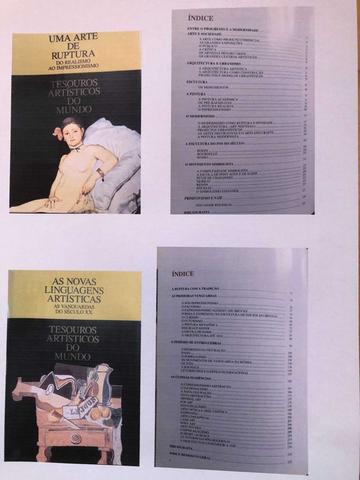Completa História da Arte - Tesouros artísticos do mundo - 12 volumes