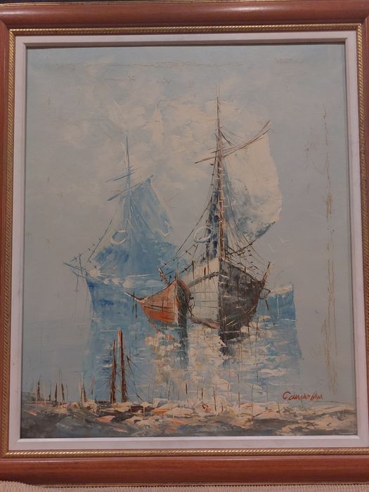 Quadro pintado a óleo