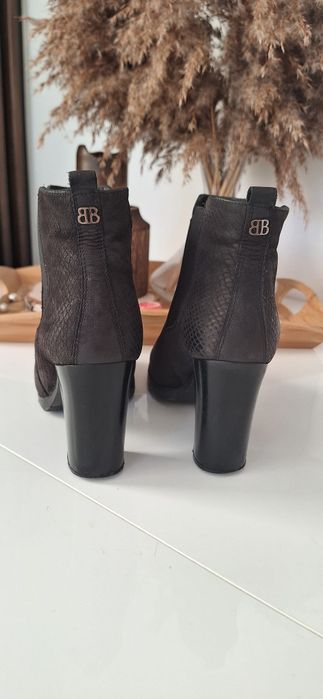 Botki skórzane Badura 38 na slupku