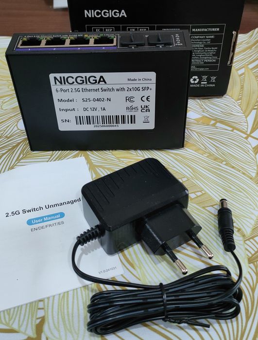 Switch NICGIGA 6 portów/przełącznik sieciowy