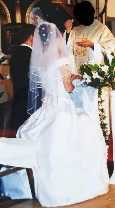 Suknia ślubna z gorsetem r.XS/S