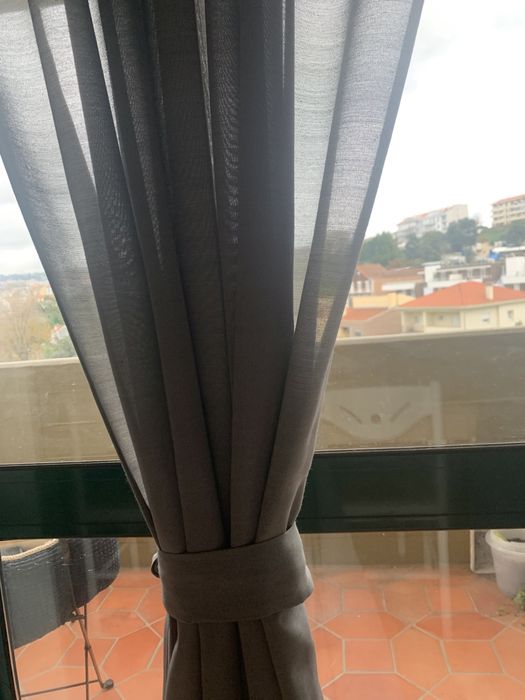 Cortinados translúcidos IKEA + varão
