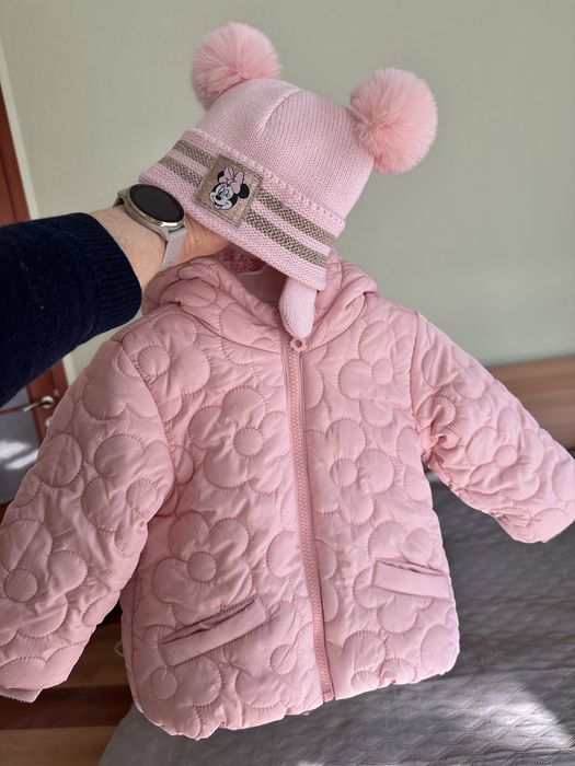 Куртка і шапочка на дівчинку, 9-12 міс, 80-86 розмір