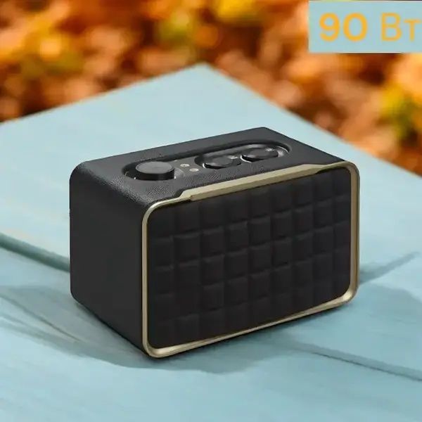 Гучна UBL колонка AU200, Bluetooth колонка у ретро стилі 90 Вт