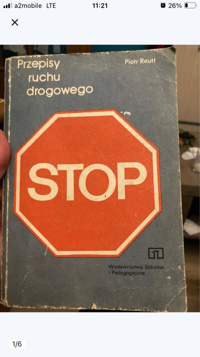 Ksiazka ,,Przepisy ruchu drogowego „1987 rok stan  -3