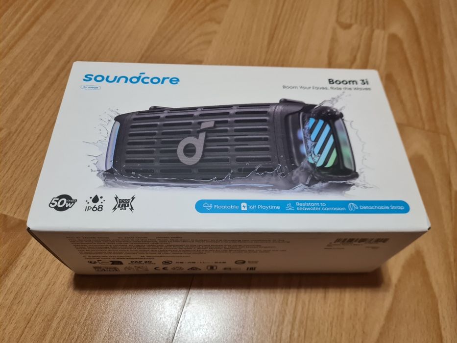 soundcore Boom 3i Czarny Nowy głośnik