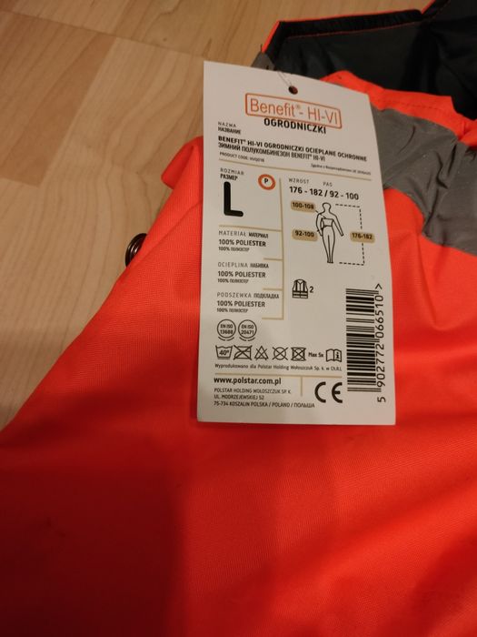 Nowe ocieplane ubranie robocze męskie