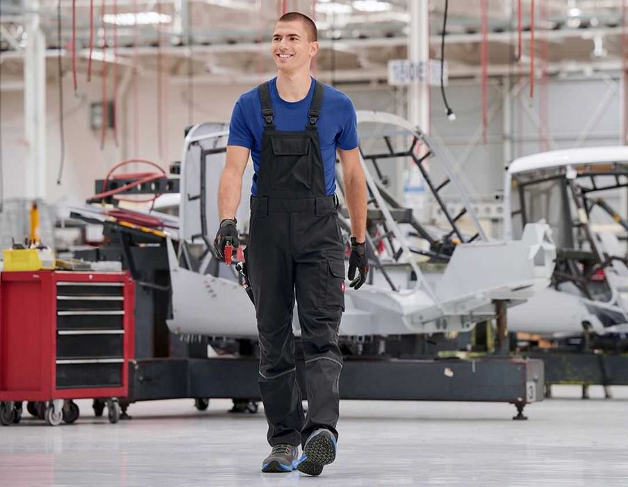 Męskie ogrodniczki ENGELBERT STRAUSS INDUSTRY r.M(48) st.bardzo dobry