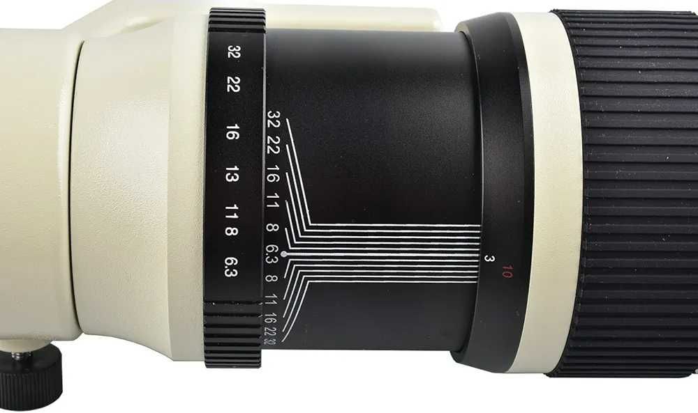 Lightdow 500mm f/6.3 Telephoto Fixed Telephoto Lens + T2 Lens Adapter