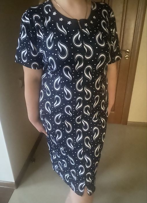 Трикотажний жіночий халат 54 56 58 60 62