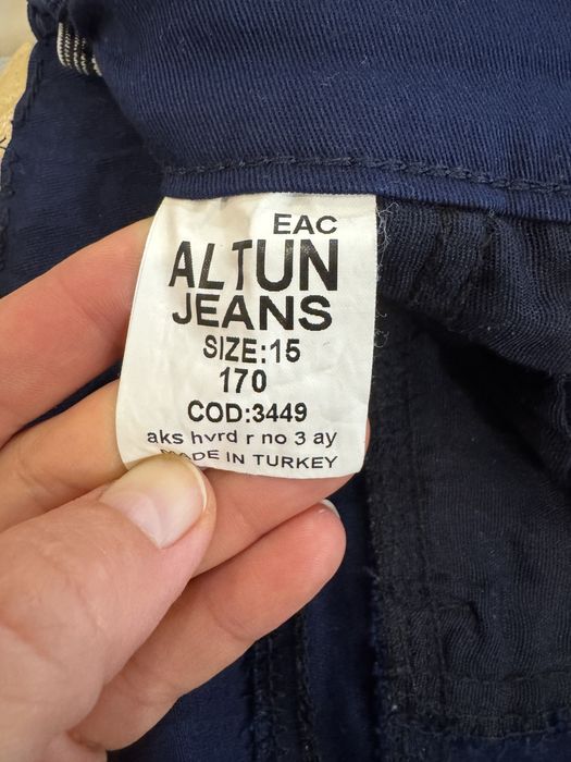 Брюки котонові темно сині для хлопчика зріст 170