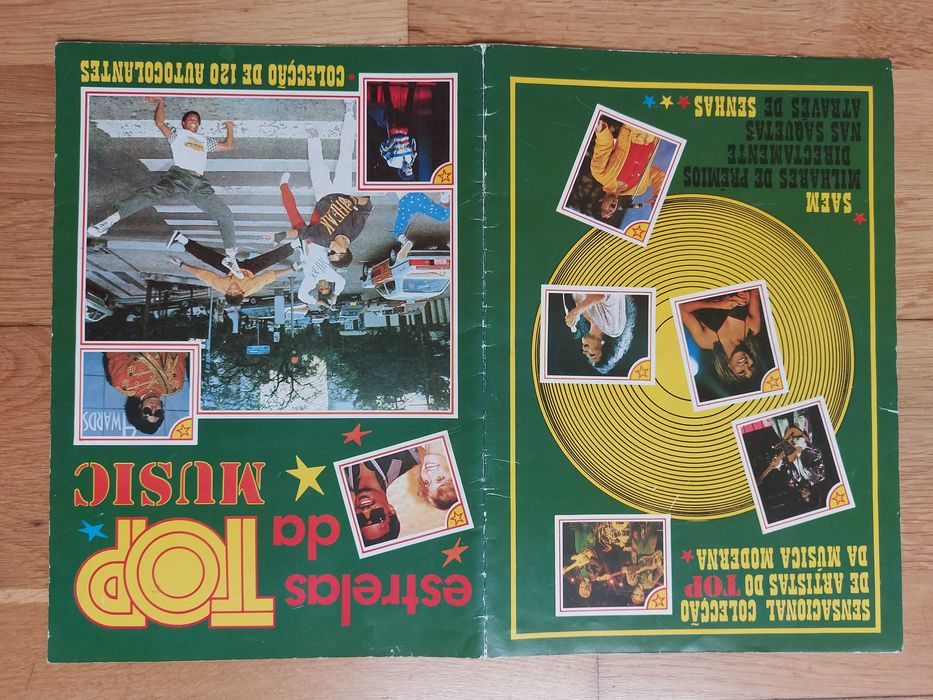 Caderneta de cromos "Estrelas da Top Music" - Completa