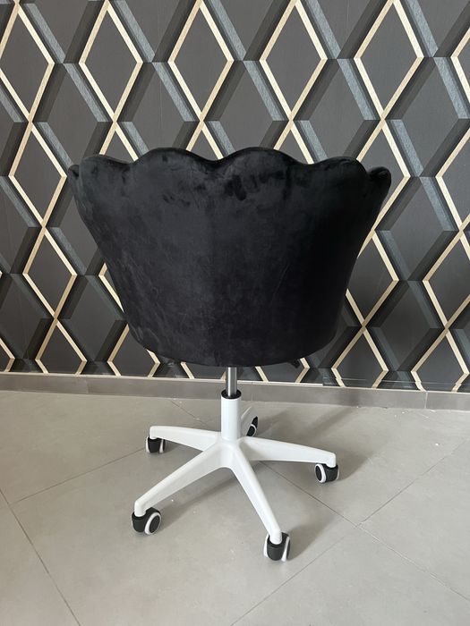 Крісло обертове,FLOWERS Чорний,Сірий