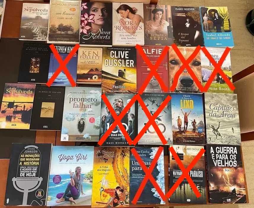 Livros (Percy Jackson/Black/Miller/Allende/Follet (português/inglês)