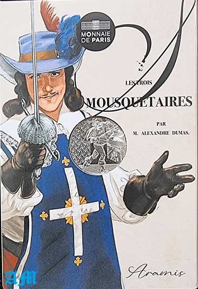 FRANÇA - 10€ moedas Três Mosqueteiros Prata