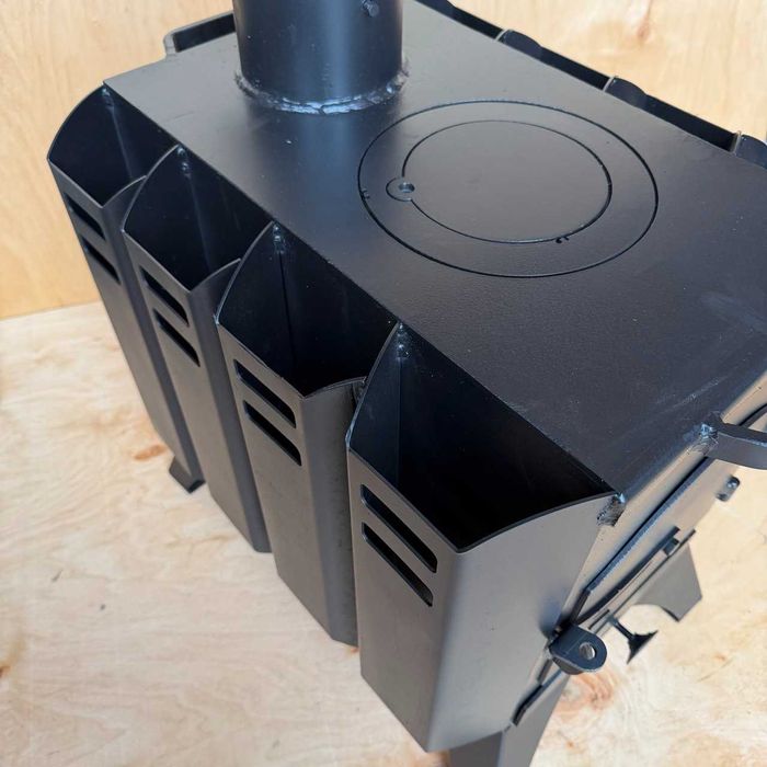 Буржуйка на дровах з радіаторами/ конфоркою/ підсиленою тепловіддачею.