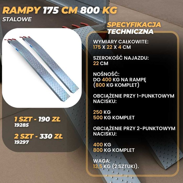 najazdy do quada motoru ATV rampy do przyczepki samochodowej - Nowe!