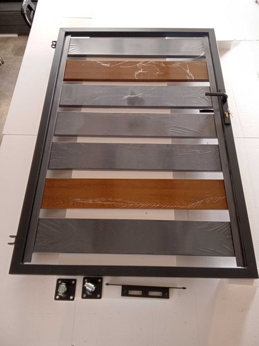 Furtka wejściowa 150x100 Panele poziome Płot Ogrodzenie Palisadowe