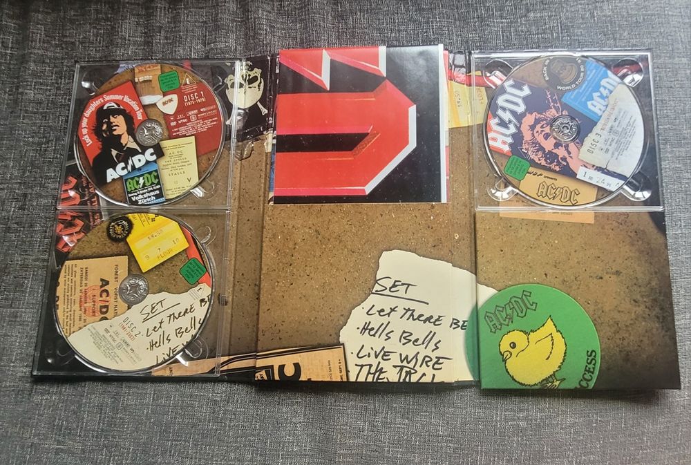 DVD 3 discos completos AC/DC PLUG ME IN edição de colecionador