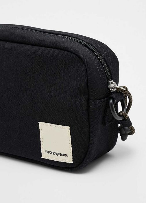 100% ОРИГІНАЛ Emporio Armani nylon crossbody bag NEW сумка чорна кросбоді через плече нейлонова унісекс практична на кожен день