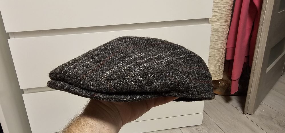 Harris Tweed męski kaszkiet wełniany 100%