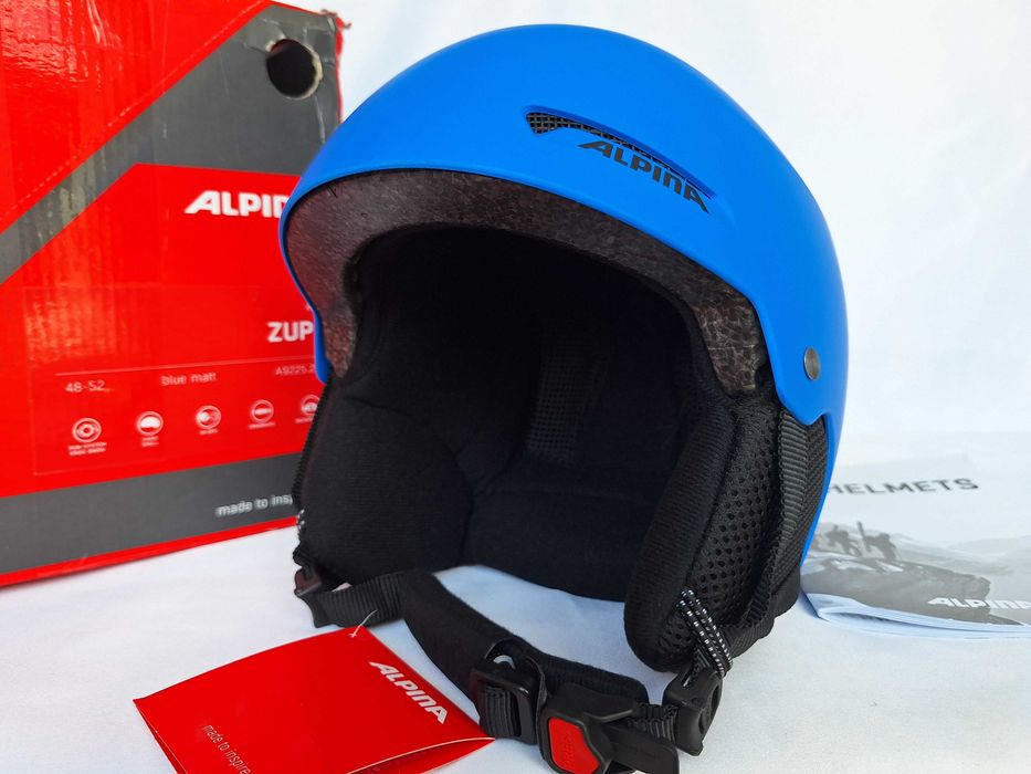 Kask narciarski dziecięcy Alpina Zupo Blue Matt XS 48-52cm