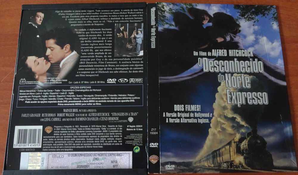 O Desconhecido do Norte Expresso (DVD Video) de Alfred Hitchcock