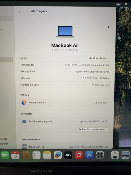 MacBook Air (Retina, 13 polegadas, 2020)