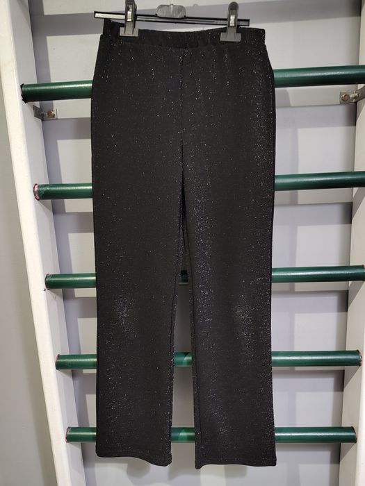 Spodnie grube brokatowe rozm.158