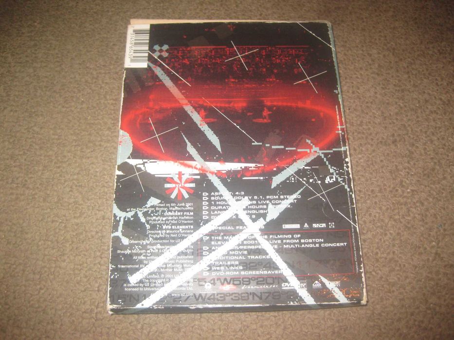 U2 "Elevation 2001: Live from Boston" Edição Especial com 2 DVDs em Digipack!