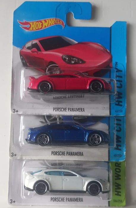 Conj 3 hot wheels Porsche panamera