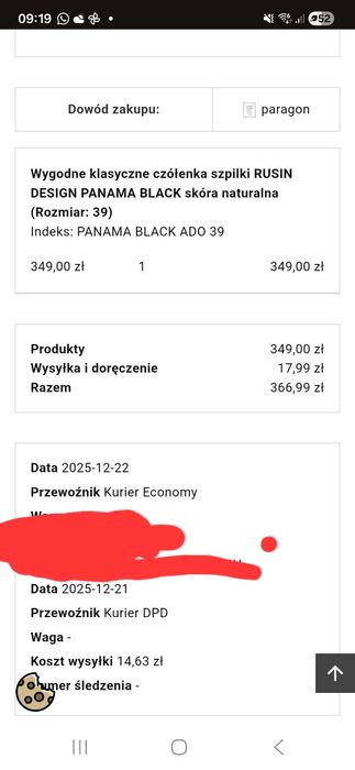 Czółenka skórzane