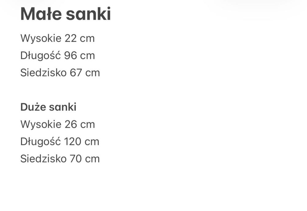 Duże metalowe sanki