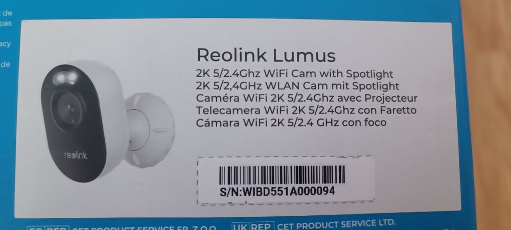 Камера Reolink Lumus 4mp WI-FI з прожектором